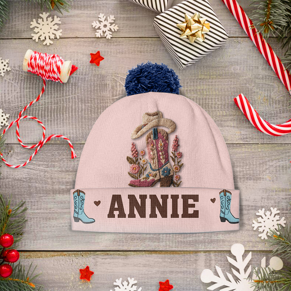Cowgirl Spirit - Personalized Cowgirl Beanie Hat