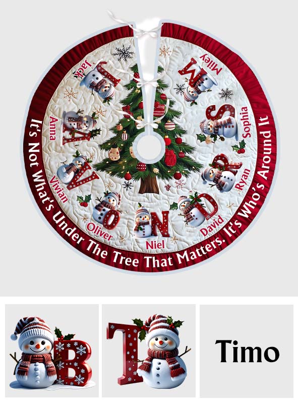 It's Not What's Under The Tree That Matters - Personalized Family Tree Skirt