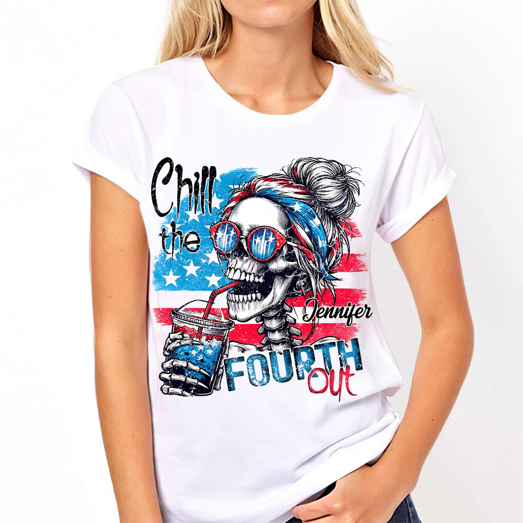 Chill the Fourth Out - T-shirt et sweat à capuche personnalisés avec tête de mort
