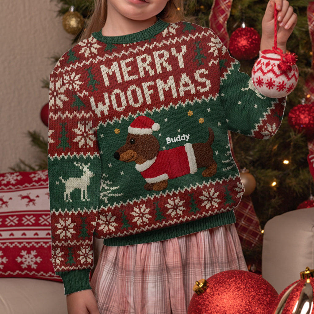 Joyeux Noël - Pull moche personnalisé pour chien