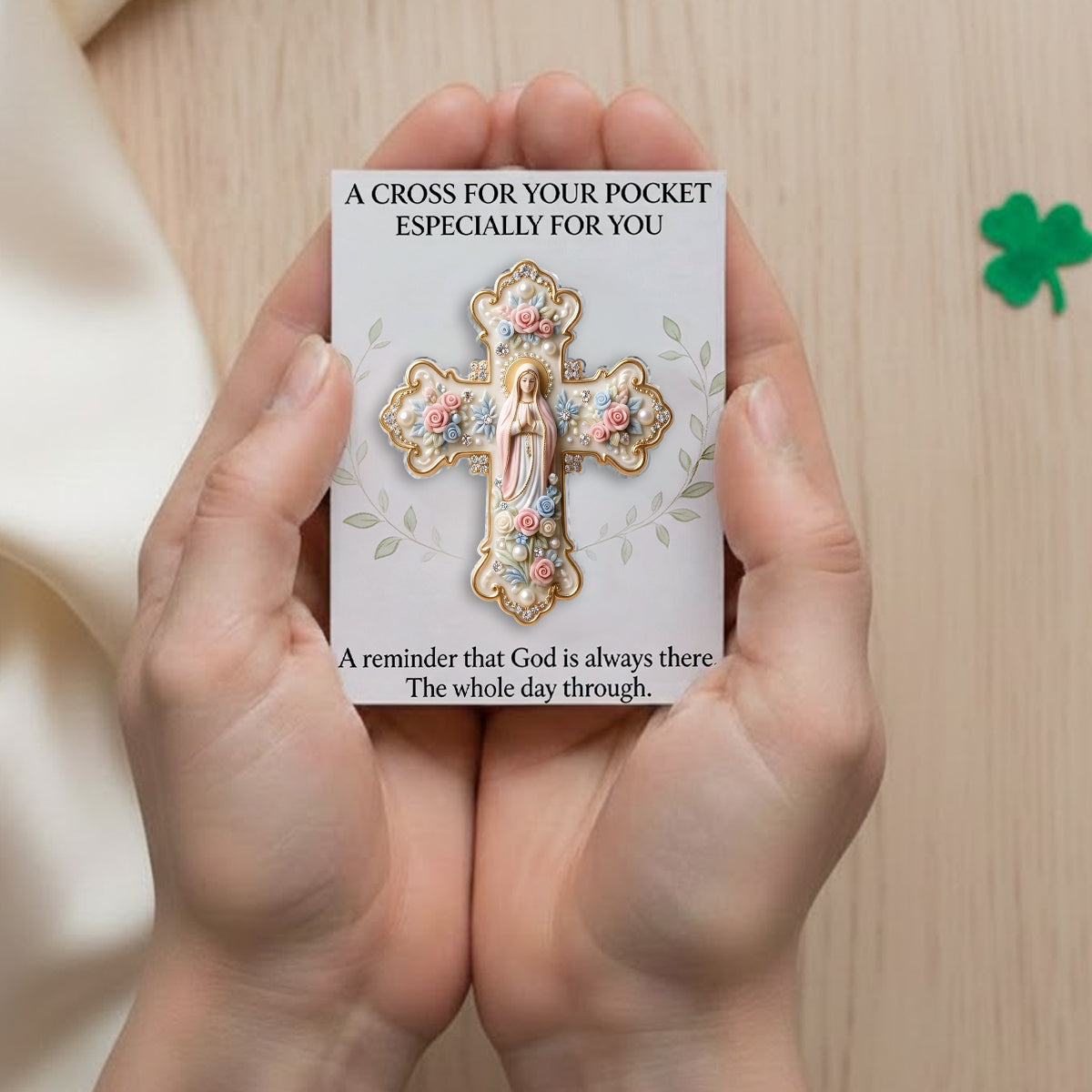 A Pocket Hug Like God Is Always With You - Personalized Christian Pocket Hug Card