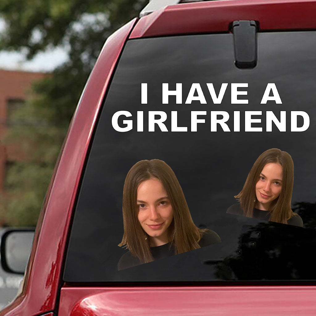J'ai une copine/un copain - Autocollant personnalisé drôle pour couple