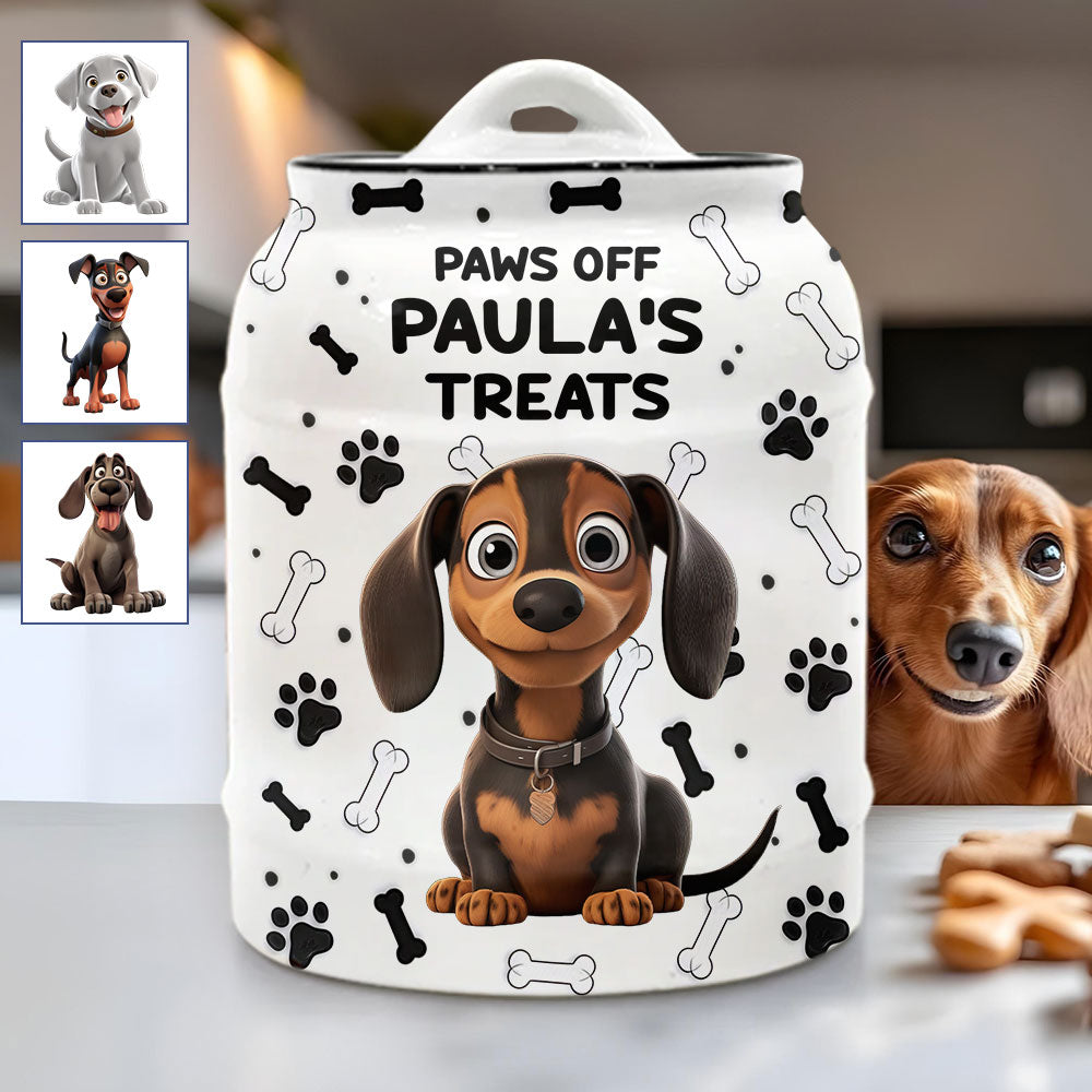 Friandises pour chiens - Pot à biscuits personnalisé pour chien