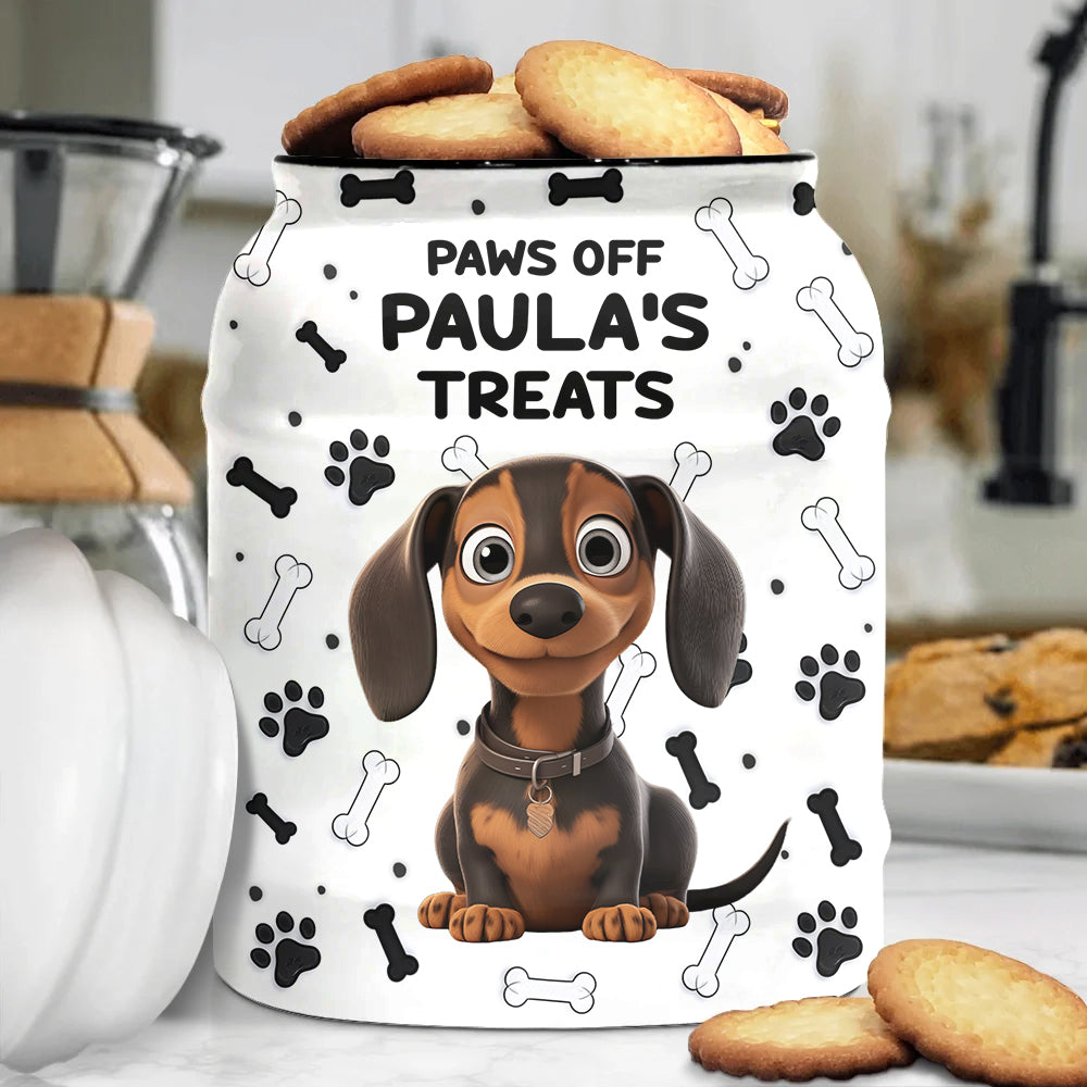 Friandises pour chiens - Pot à biscuits personnalisé pour chien