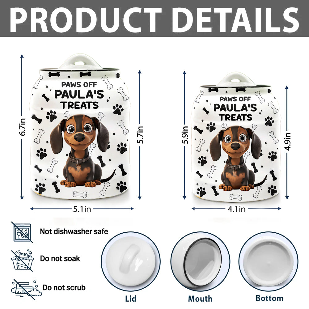 Friandises pour chiens - Pot à biscuits personnalisé pour chien