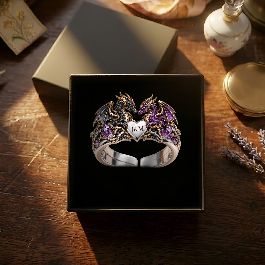 We Got This - Personalized Dragon Adjustable Shaped Ring