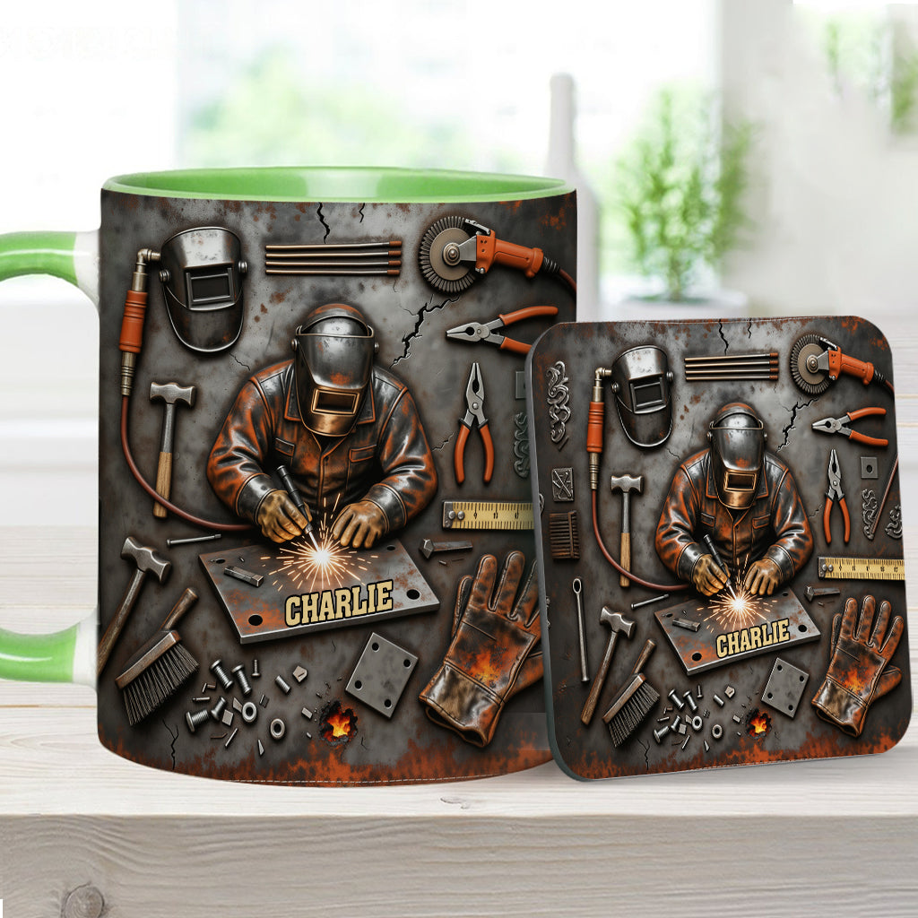 Mug personnalisé « Soudeur Solide »