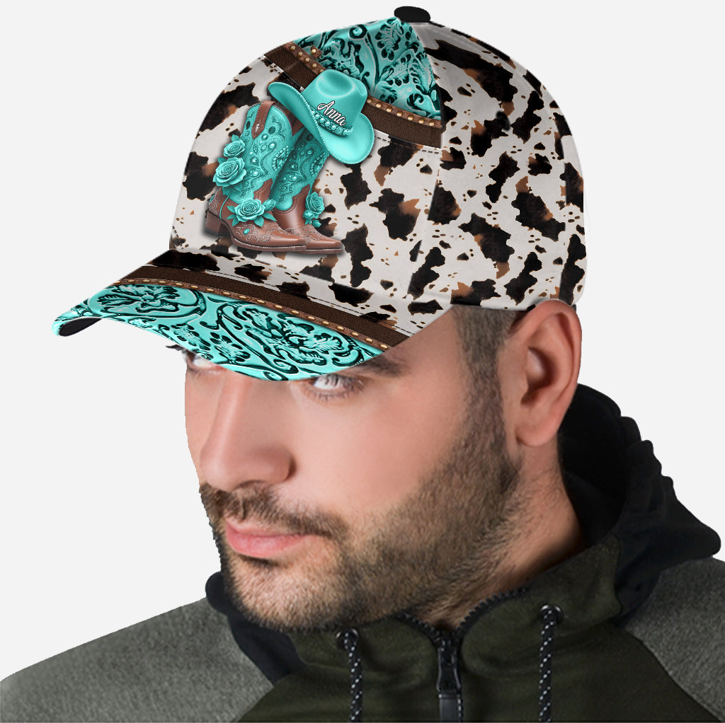 Bottes de cowgirl western - Casquette de cowgirl classique personnalisée