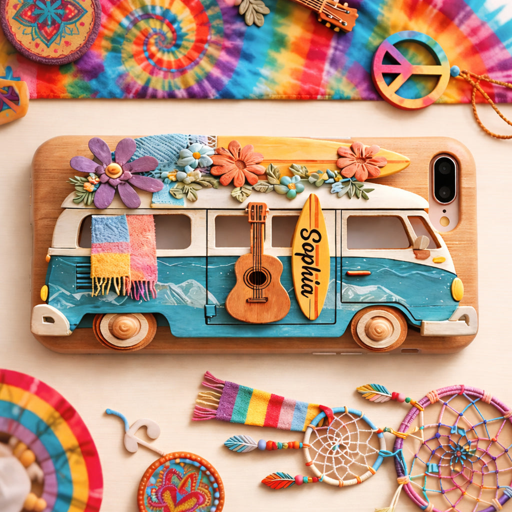 Hippie Soul - Personalized Hippie Full Print Phone Case