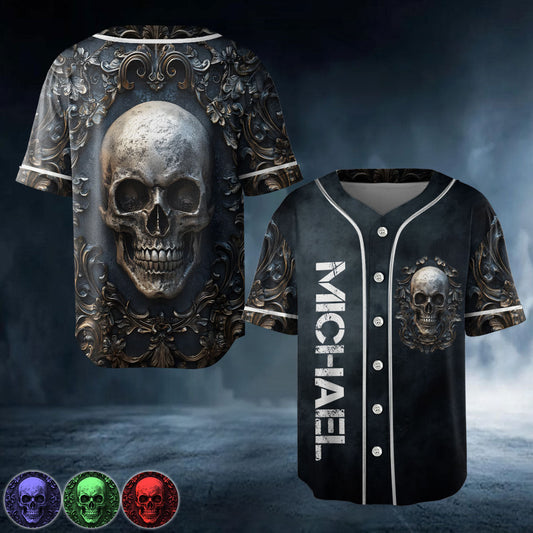 Maillot de baseball personnalisé Strong Skull - Tête de mort