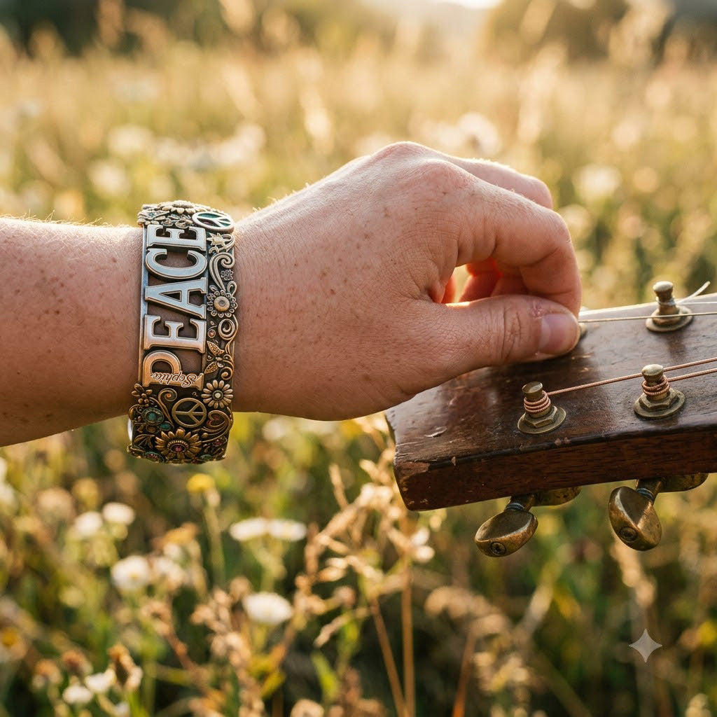 Hippie Souls - Bracelet de poignet en forme de hippie personnalisé