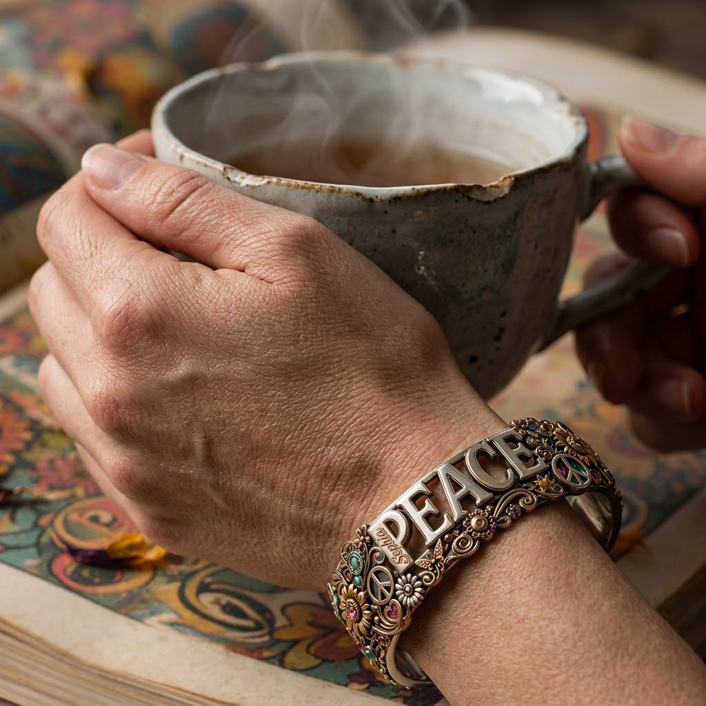 Hippie Souls - Bracelet de poignet en forme de hippie personnalisé