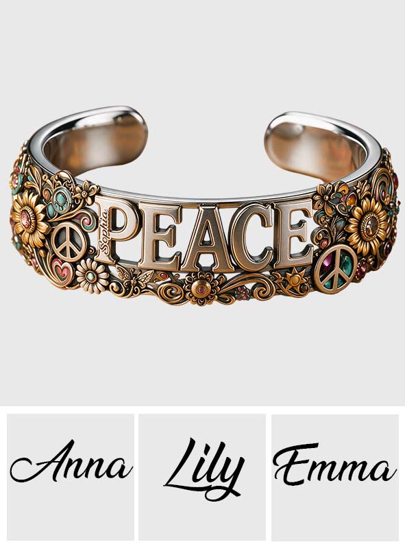 Hippie Souls - Bracelet de poignet en forme de hippie personnalisé