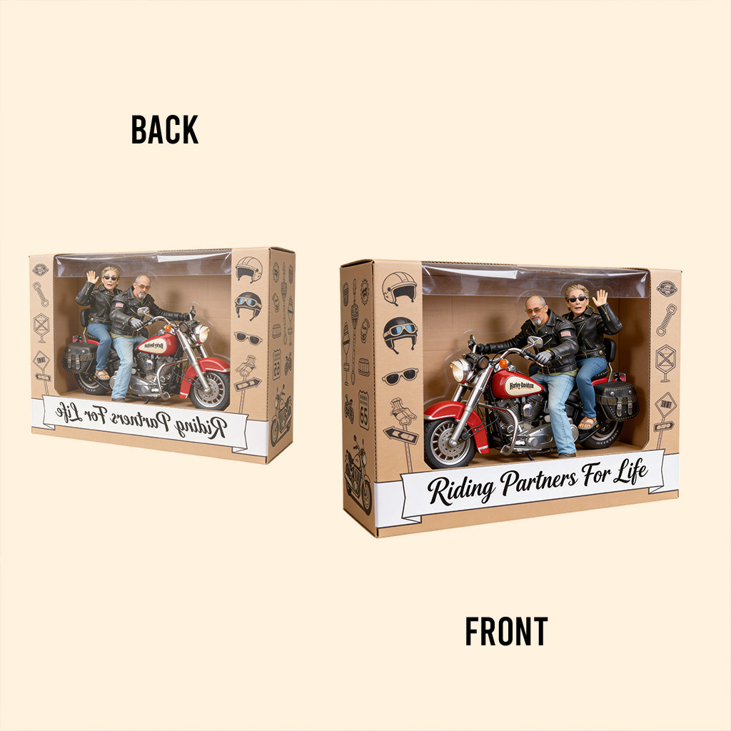 Passionné de moto - Plaque acrylique personnalisée en forme de motard