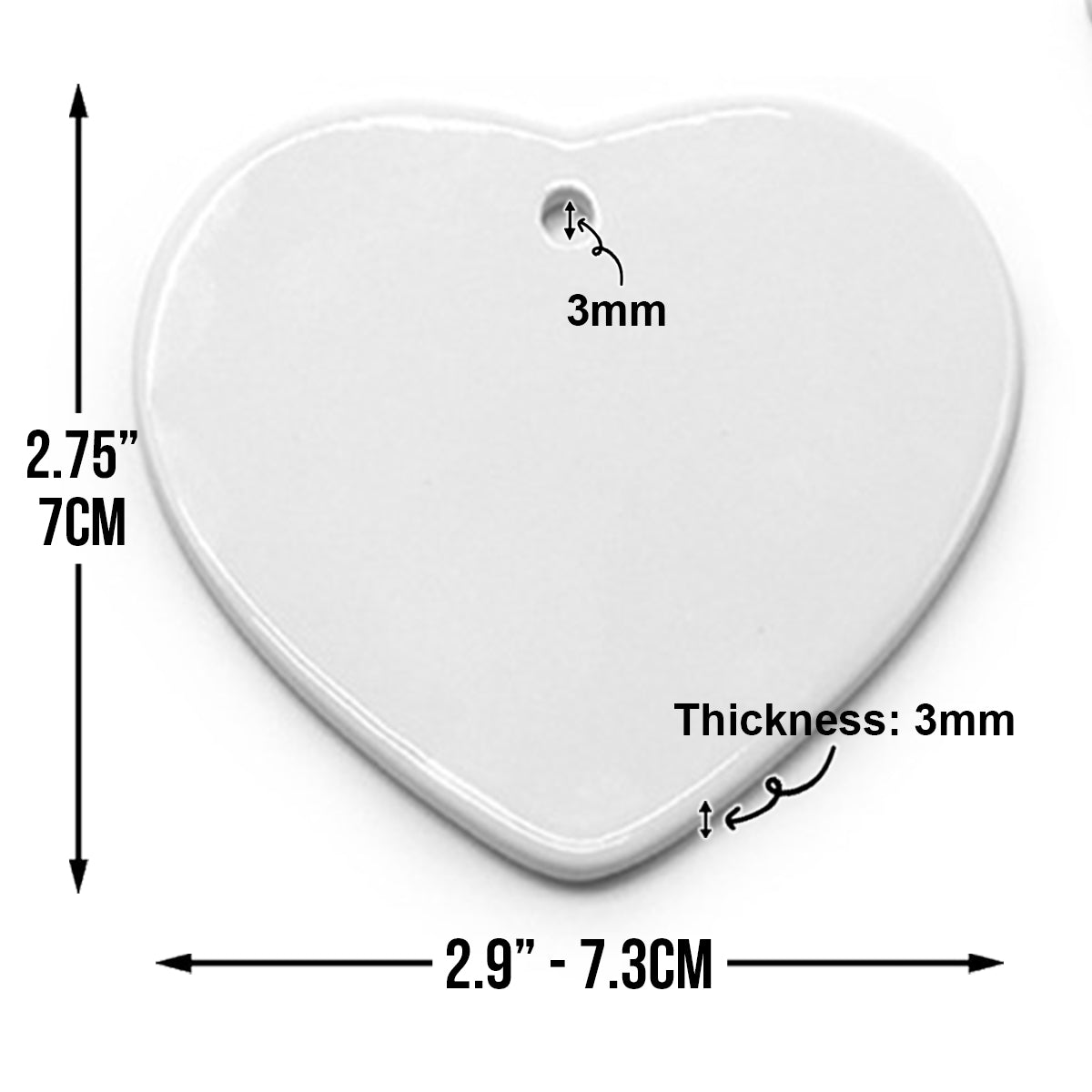 Good Friends Are Like Stars - Personalized Bestie Ceramic Heart Ornament