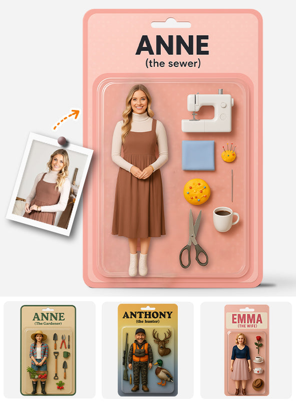 Custom Figure From Photo - Personalized Sewing Custom Shaped Acrylic Plaque