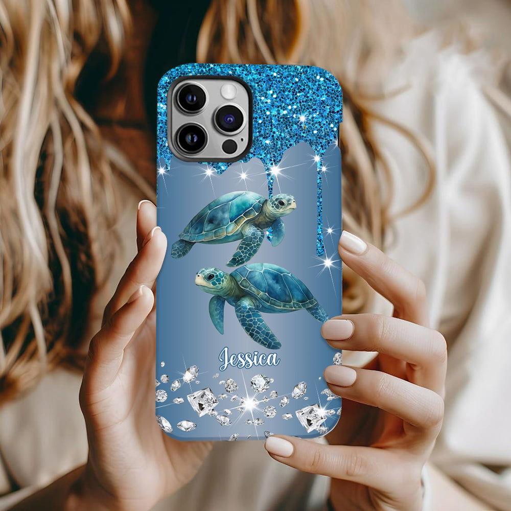 Beautiful Dolphins/ Turtles/ Whale... Gift For Sea Lover - Personalized Sea Lover Full Print Phone Case