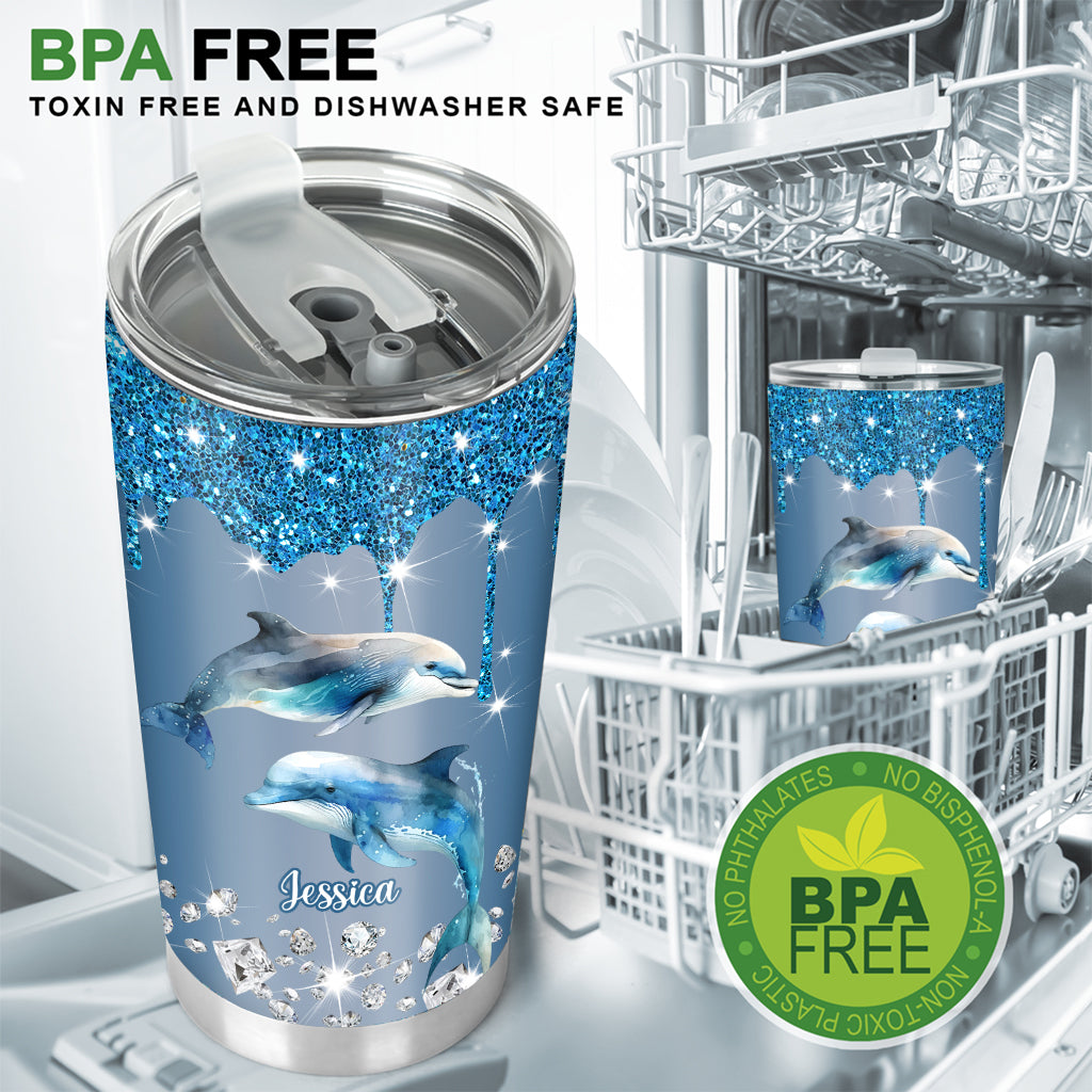 Dauphins, tortues, baleines… Cadeau idéal pour les amoureux de la mer : gobelet isotherme personnalisé
