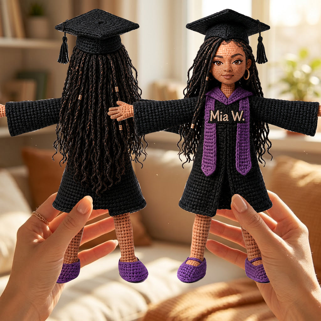 Custom Any Photo - Personalized Graduation Posable Plush Doll