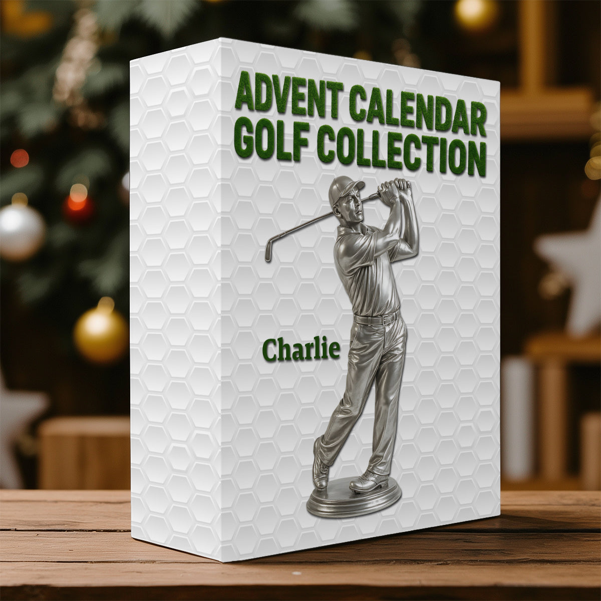 Golf Collection - Personalized Golf Folded Advent Calendar With Ornaments