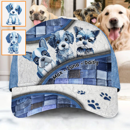Casquette classique personnalisée pour chien mignon