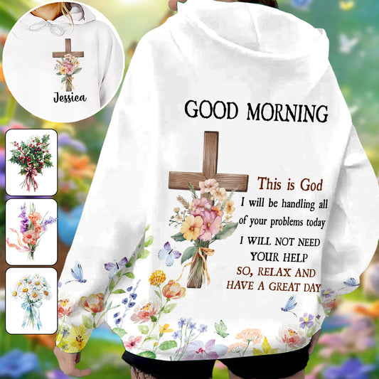 Good Morning This Is God - Personalized Christian All Over Shirt