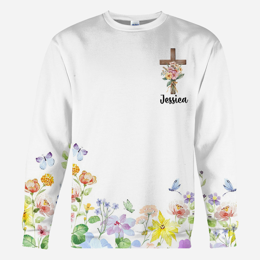 Bonjour, voici Dieu - T-shirt chrétien personnalisé intégral