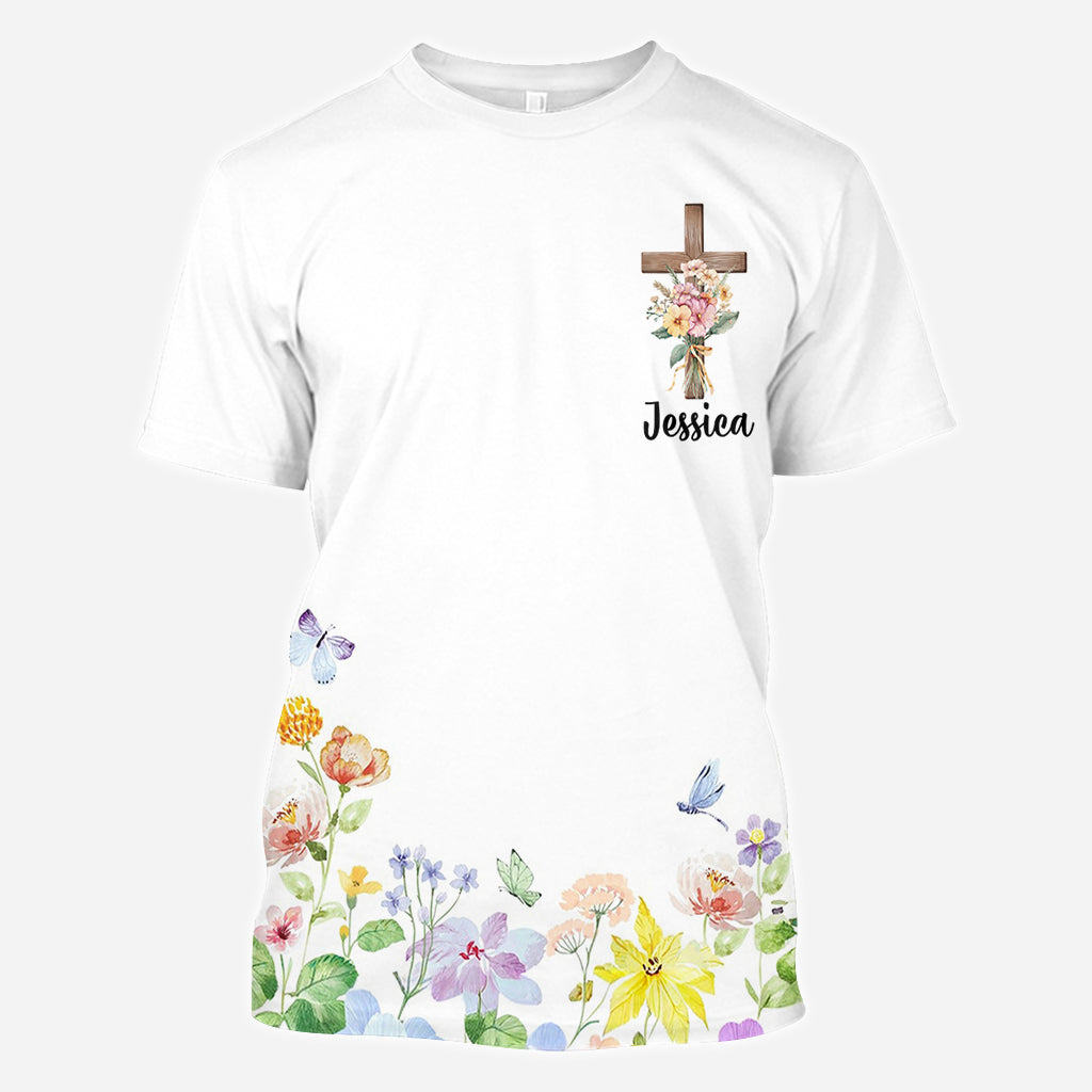 Bonjour, voici Dieu - T-shirt chrétien personnalisé intégral