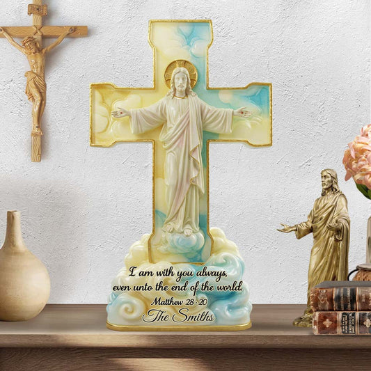 Je suis toujours avec vous - Plaque acrylique chrétienne personnalisée en forme sur mesure