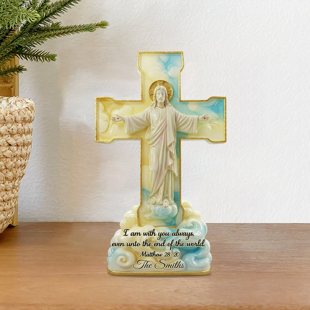 I Am With You Always - Personalized Christian Custom Shaped Acrylic Plaque
