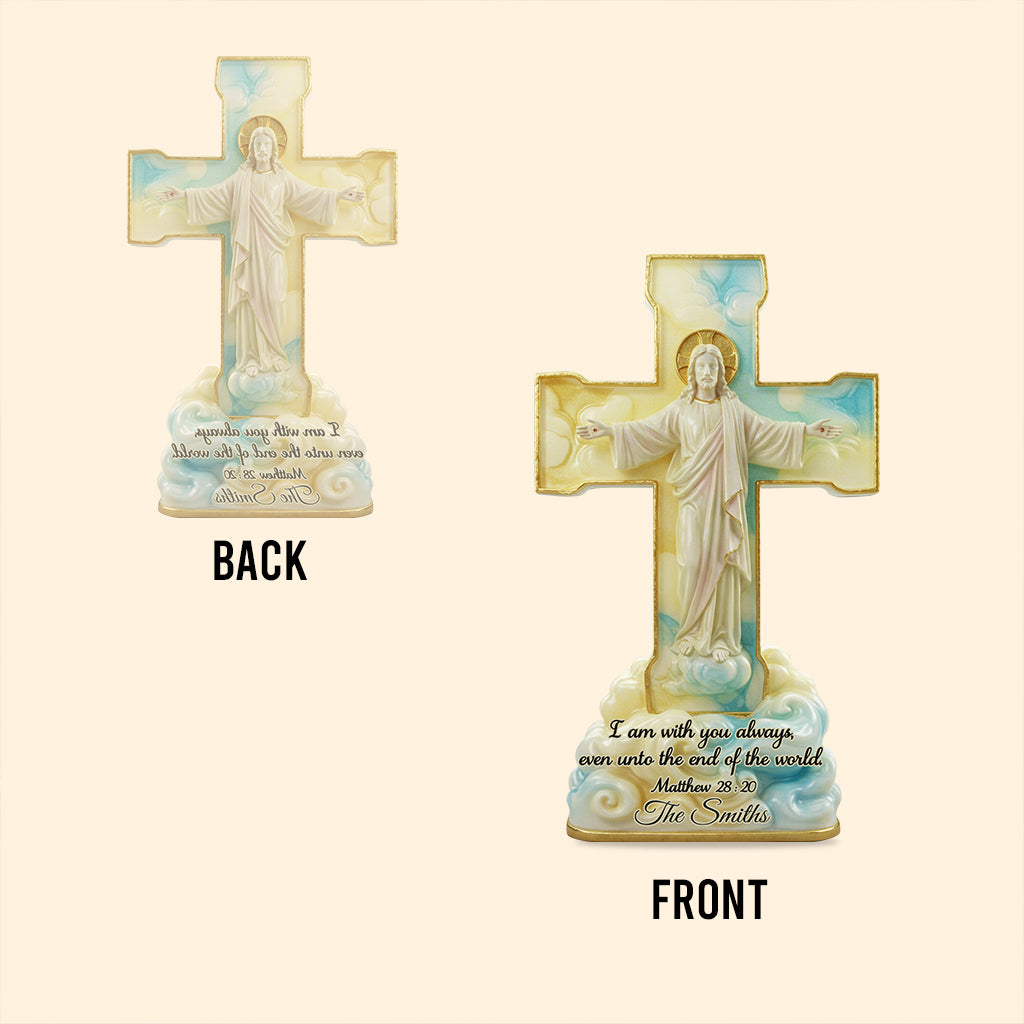 I Am With You Always - Personalized Christian Custom Shaped Acrylic Plaque