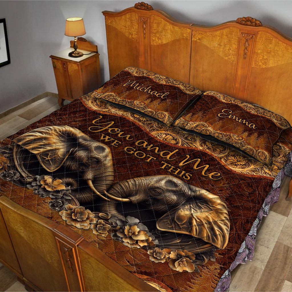 You & Me - Personalized Couple Quilt Set