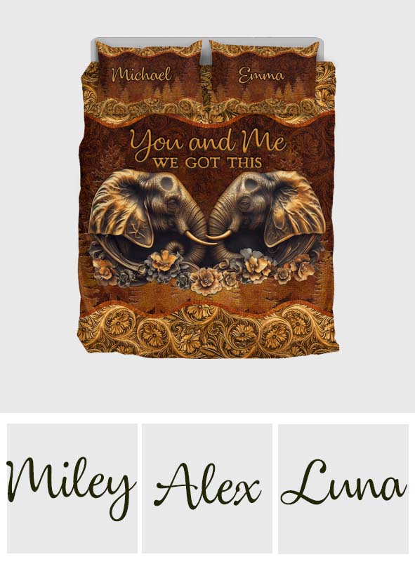 You & Me - Personalized Couple Quilt Set
