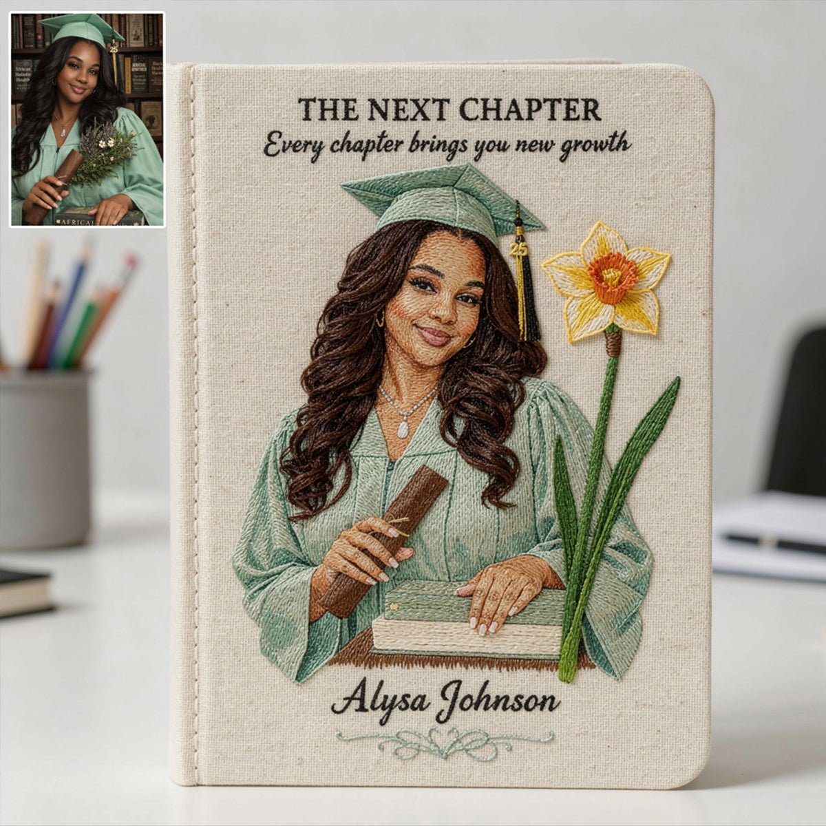 The Next Chapter Of Life - Personalized Graduation Leather Journal