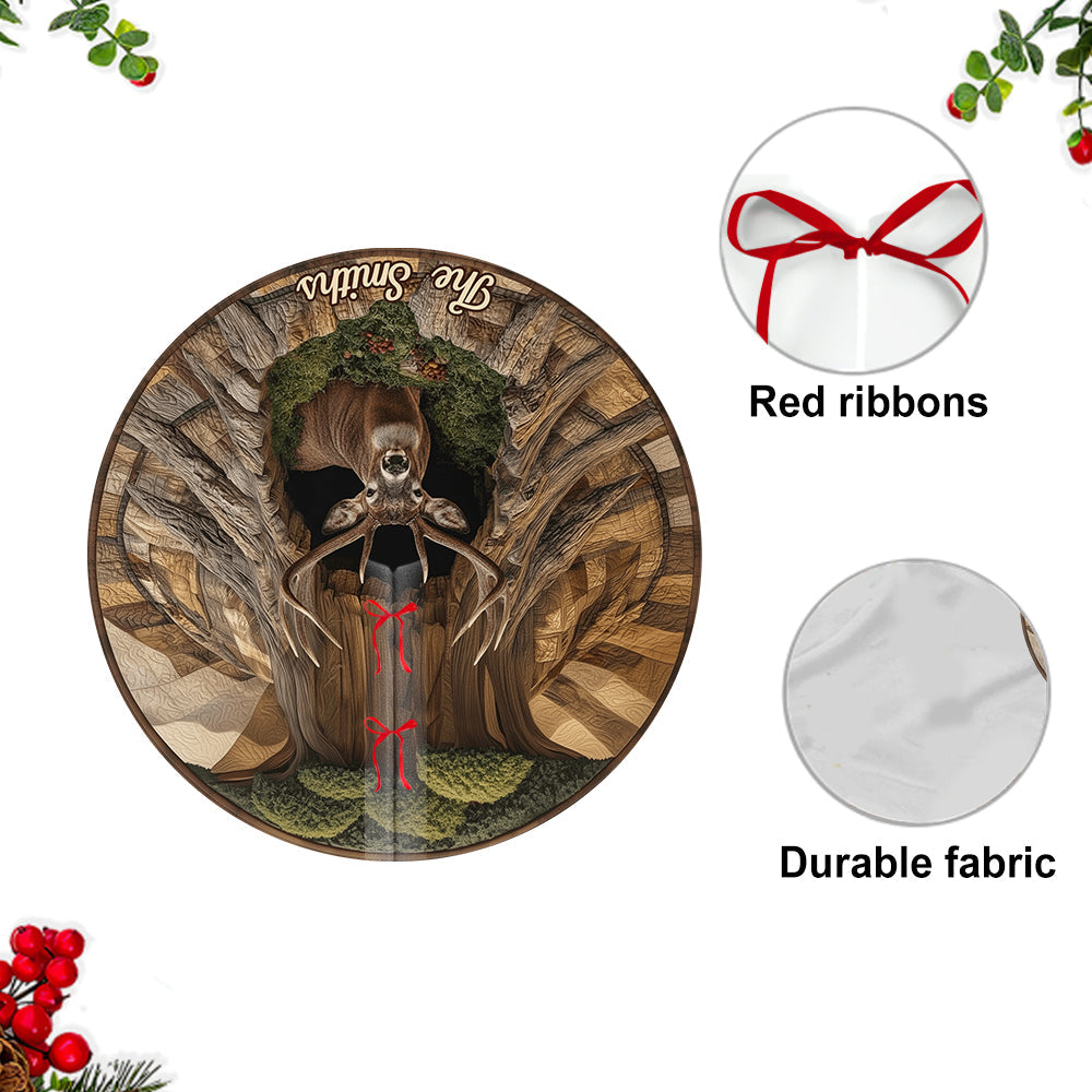 Passionné de chasse - Jupe de sapin personnalisée en forme de chasse