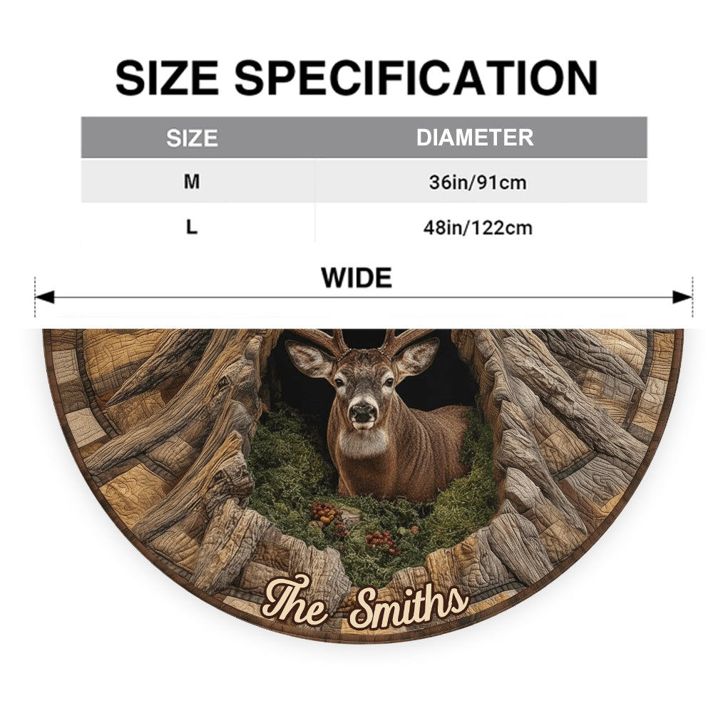 Passionné de chasse - Jupe de sapin personnalisée en forme de chasse