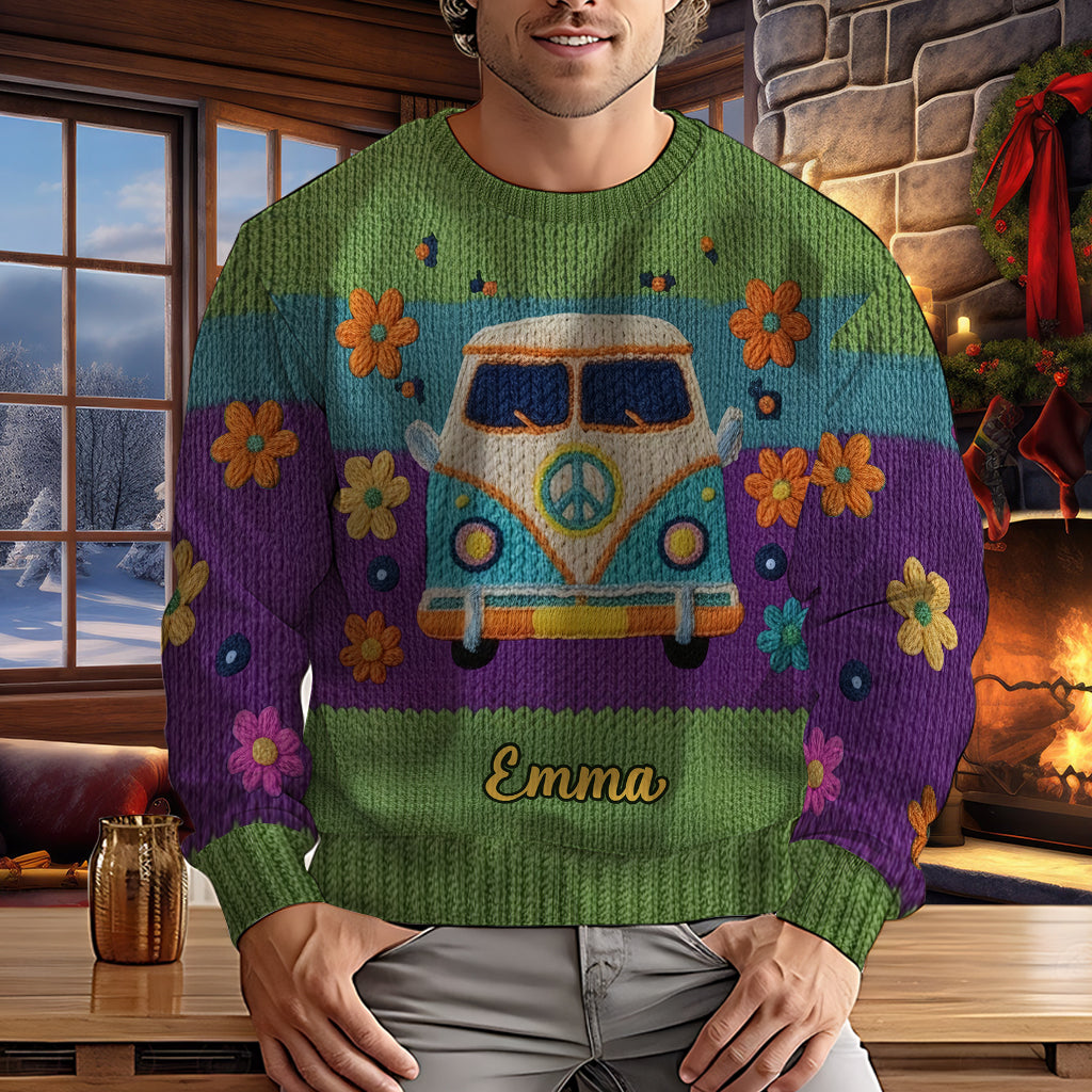 Hippie Souls - Personalized Hippie Ugly Sweater
