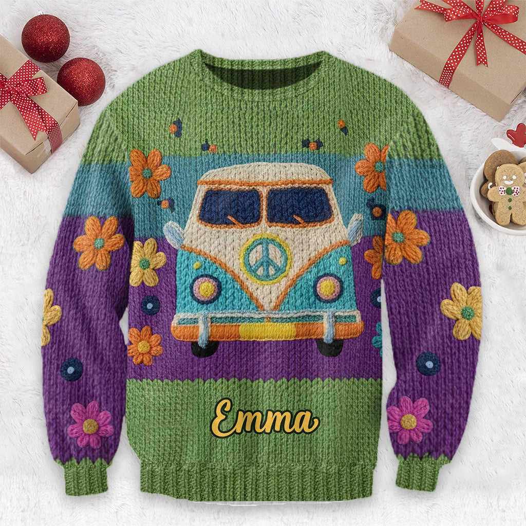 Hippie Souls - Personalized Hippie Ugly Sweater