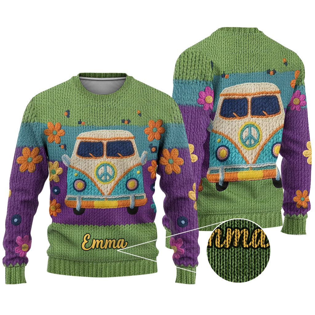 Hippie Souls - Personalized Hippie Ugly Sweater