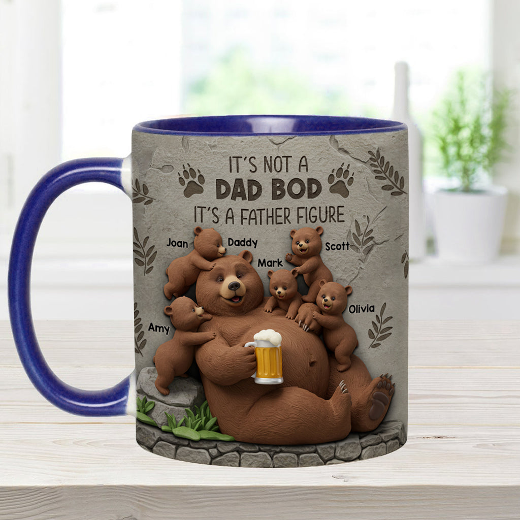 It's Not A Dad Bod - Personalized Father Accent Mug