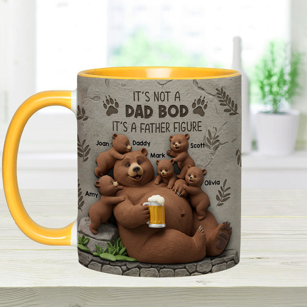 It's Not A Dad Bod - Personalized Father Accent Mug
