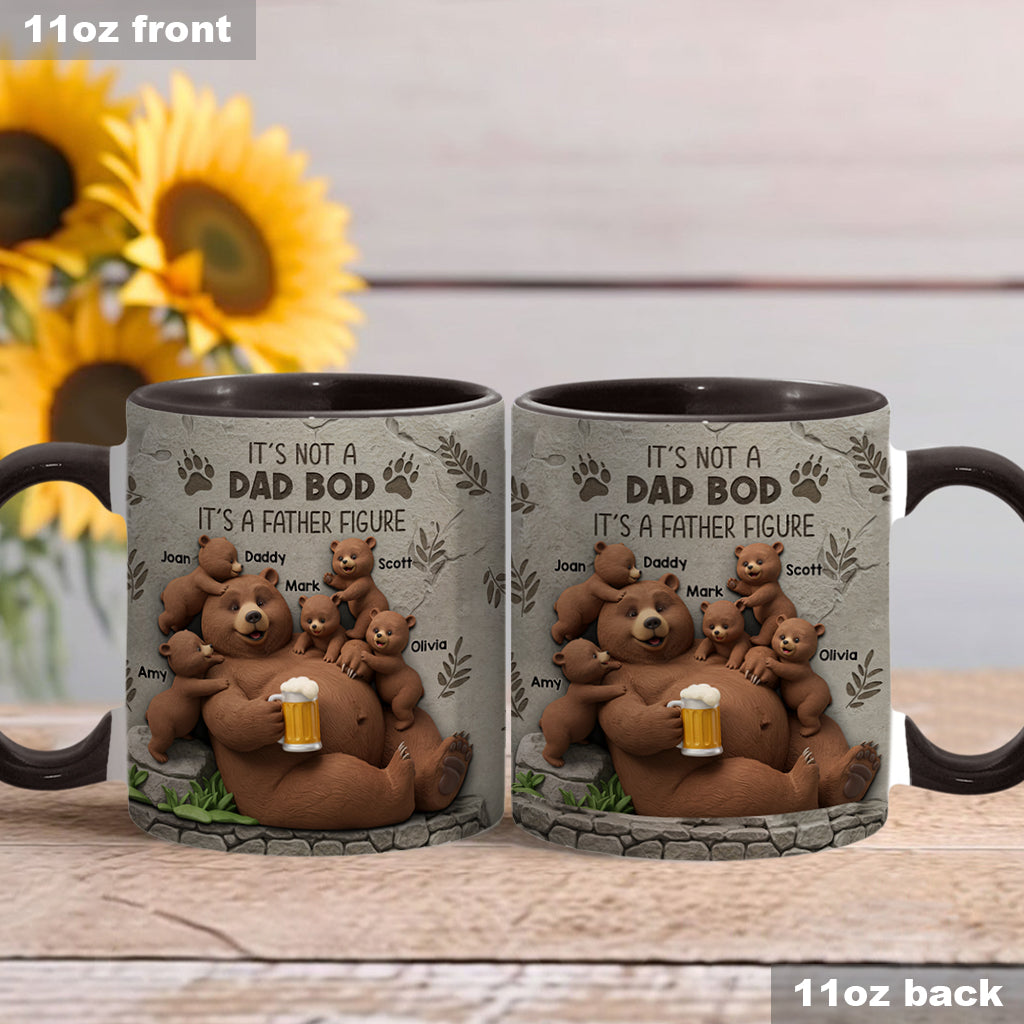 It's Not A Dad Bod - Personalized Father Accent Mug