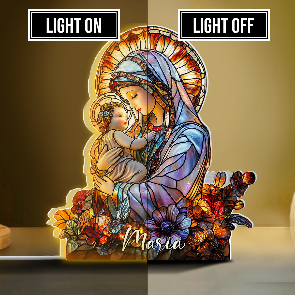 Believer - Personalized Christian Shaped Light Box