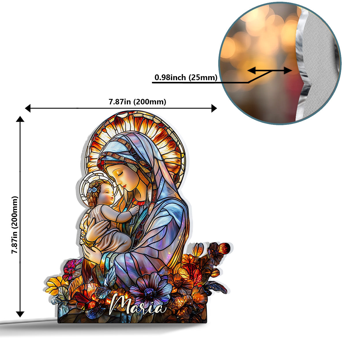 Believer - Personalized Christian Shaped Light Box