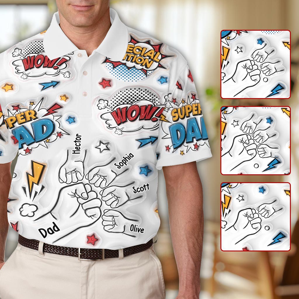 Super Papa - Polo personnalisé « Super Papa »