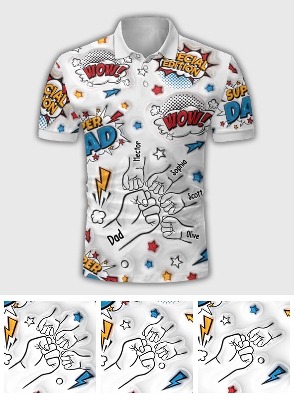 Super Papa - Polo personnalisé « Super Papa »