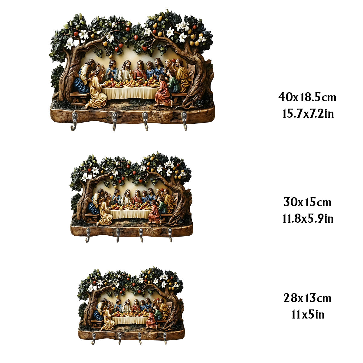 Last Supper - Christian Custom Shaped Hanging Rack