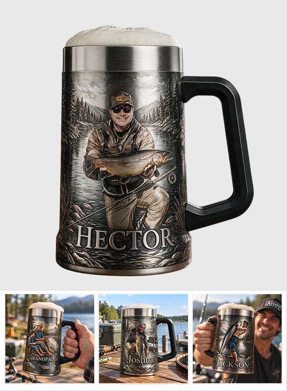 It's Always Fishing Season - Personalized Fishing Beer Stein