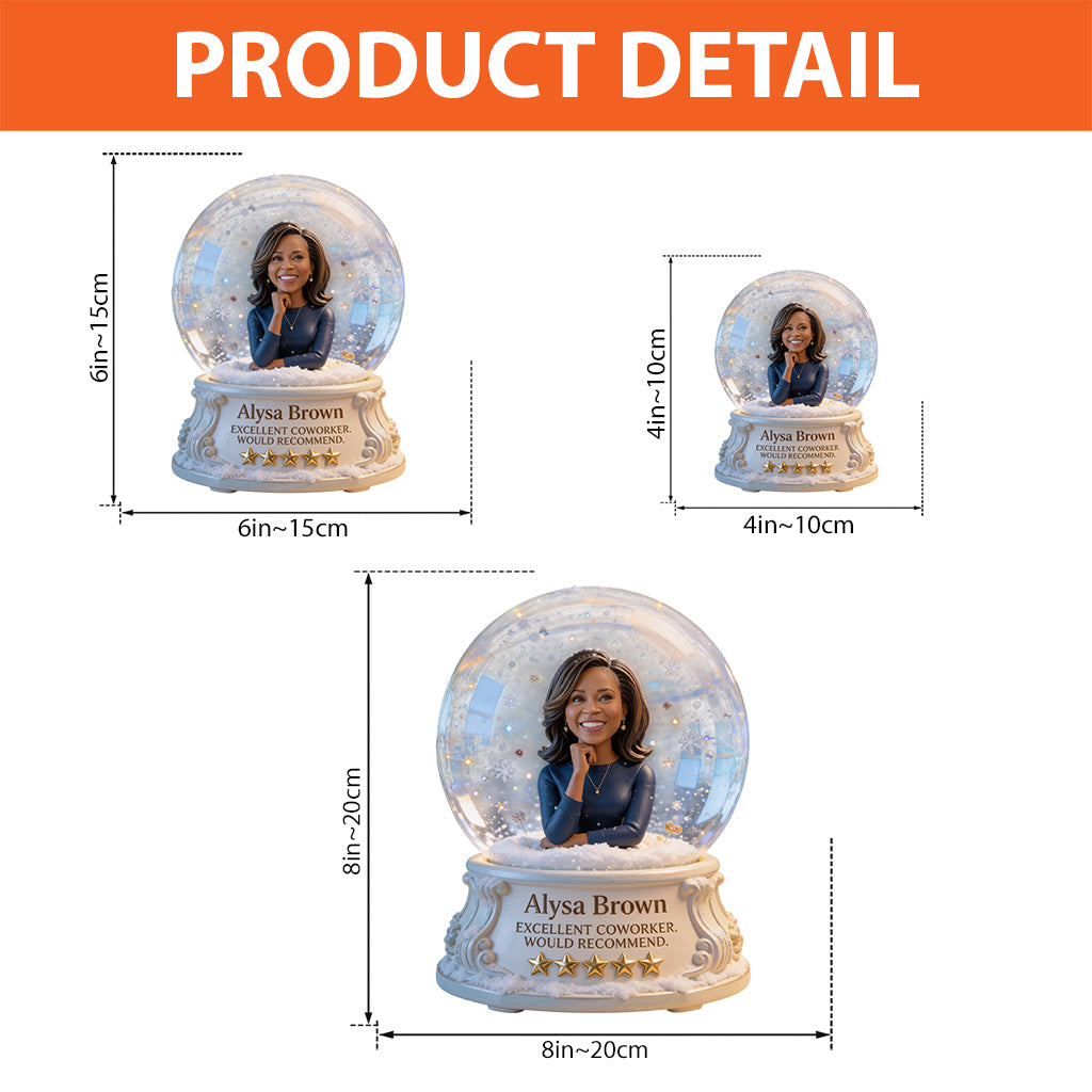 Excellent Coworker. Would Recommend. - Personalized Colleague Custom Shaped Acrylic Plaque