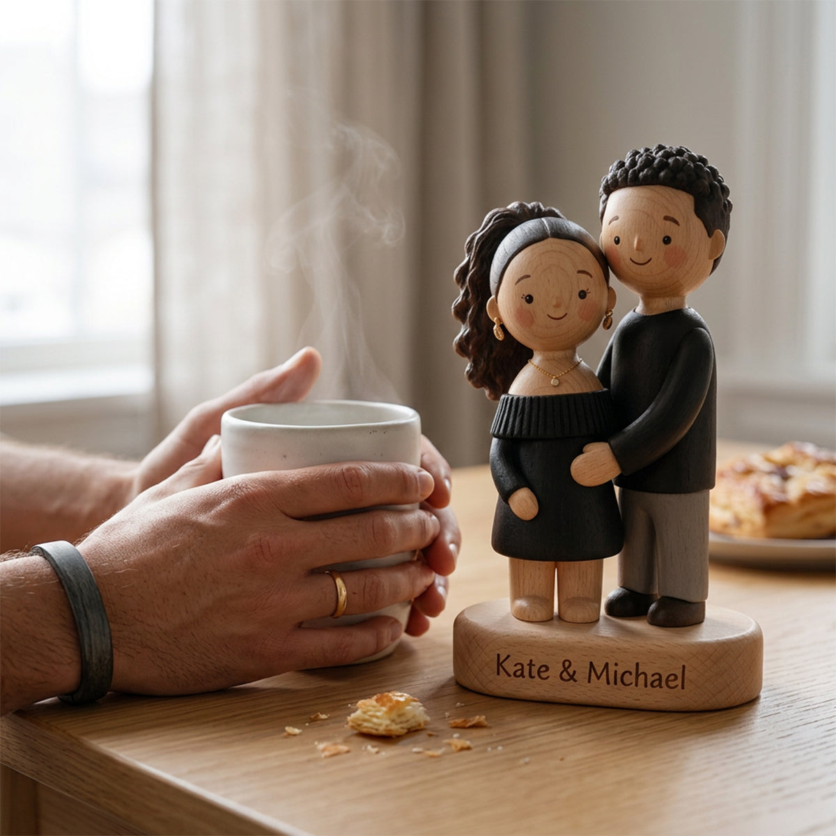 You & Me We Got This - Personalized Couple Custom Shaped Wood Plaque